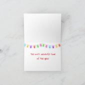 Dachshund Puppy Kerst Wenskaart Kaart (Binnen)