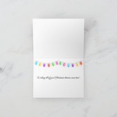 Dachshund Puppy Kerstmis Verrassing Kaart (Binnen)