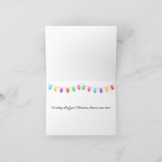 Dachshund Puppy Kerstmis Verrassing Kaart (Binnen)