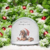Dachshund Puppy Kerstmis Verrassing Sneeuwbol (Kerstmis)