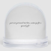 Dachshund Puppy Kerstmis Verrassing Sneeuwbol (Achterkant)