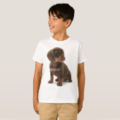 Dachshund Puppy Kind T-Shirt (Voorkant volledig)