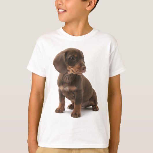 Dachshund Puppy Kind T-Shirt (Voorkant)