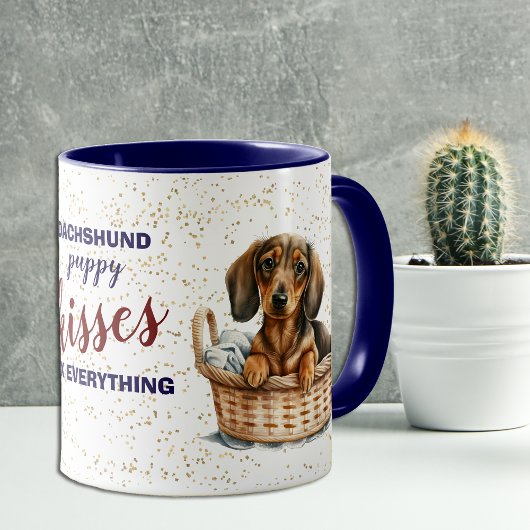Dachshund Puppy Kisses Repareer Alles Mok