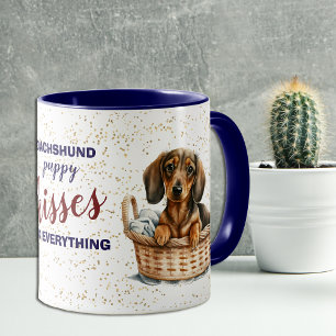 Dachshund Puppy Kisses Repareer Alles Mok