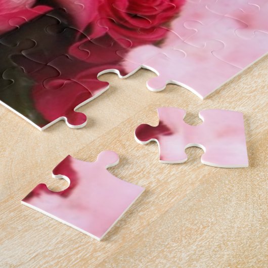 Dachshund Puppy Omringd door Rozen Legpuzzel (Zijkant)