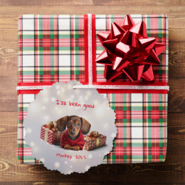 Dachshund Puppy Ornament Kaart