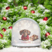 Dachshund Puppy Personalized Snow Globe Sneeuwbol (Kerstmis)