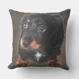 Dachshund Puppy Photo Custom Pillow Buitenkussen
