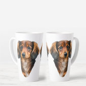 Dachshund Puppy Portrait Doxie Dog Latte Mok