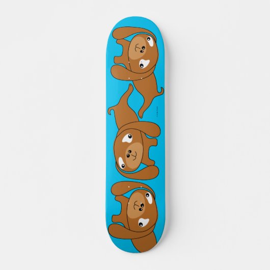 Dachshund Puppy Skateboard (Voorkant)
