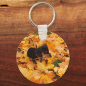 Dachshund puppy sleutelhanger (Voorkant)