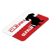 Dachshund, Puppy Vaatwasser Magneet - Likked Clean (Linkerzijde)