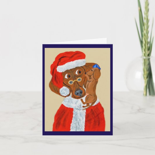 Dachshund Puppy vertelt Sinterklaas zijn kerstwens (Voorkant)