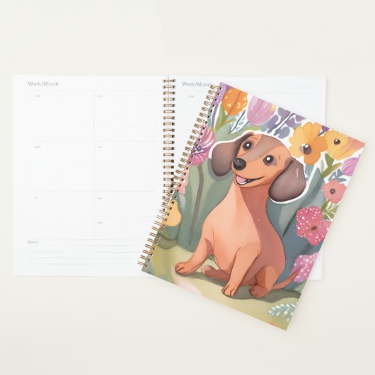 Dachshund Puppy | Watercolor Dog Pet Planner (Display)