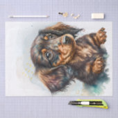 Dachshund Puppy Waterverf Tissuepapier (Craft)