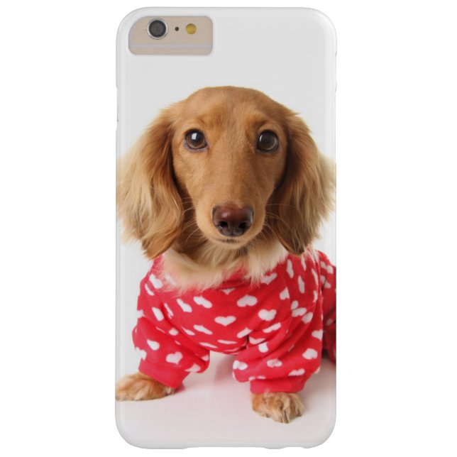 Dachshund Puppy Wearing Valentijns outfit Case-Mate iPhone Case (Achterkant)
