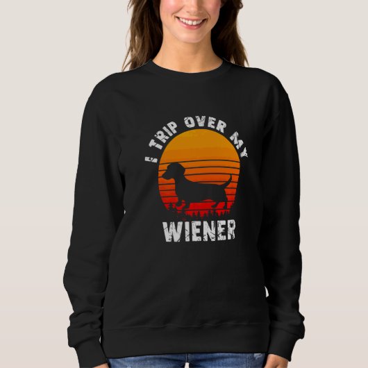 Dachshund Puppy Wiener Doxie Weiner Daschund Dacke Trui (Voorkant)