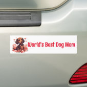 Dachshund Puppy World's beste hond mama Bumpersticker (Op auto)