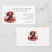 Dachshund Puppys Dog Breeder Visitekaartje (Voorkant / Achterkant)