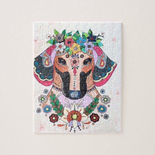 Dachshund Puzzel (Verticaal)