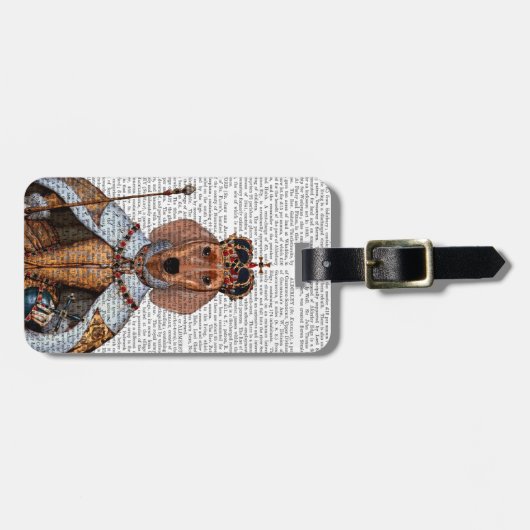 Dachshund Queen 2 Bagagelabel (Voorkant horizontaal)