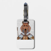 Dachshund Queen 2 Bagagelabel (Achterkant verticaal)
