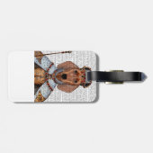 Dachshund Queen 2 Bagagelabel (Achterkant horizontaal)