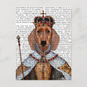 Dachshund Queen 2 Briefkaart (Voorkant)