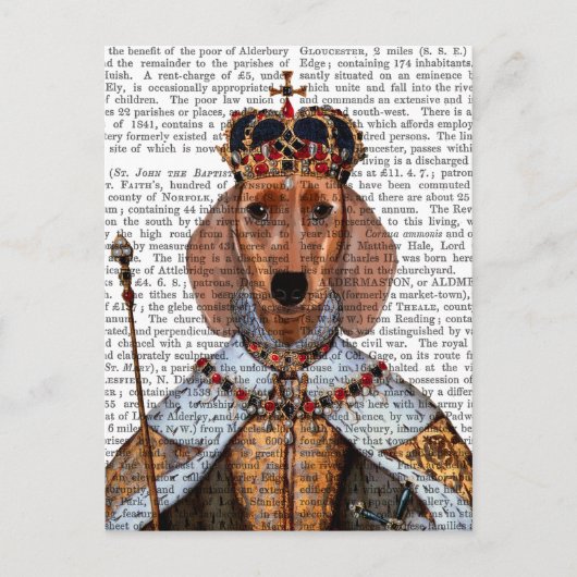 Dachshund Queen 2 Briefkaart (Voorkant)