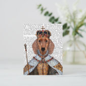 Dachshund Queen 2 Briefkaart (Staand voorkant)