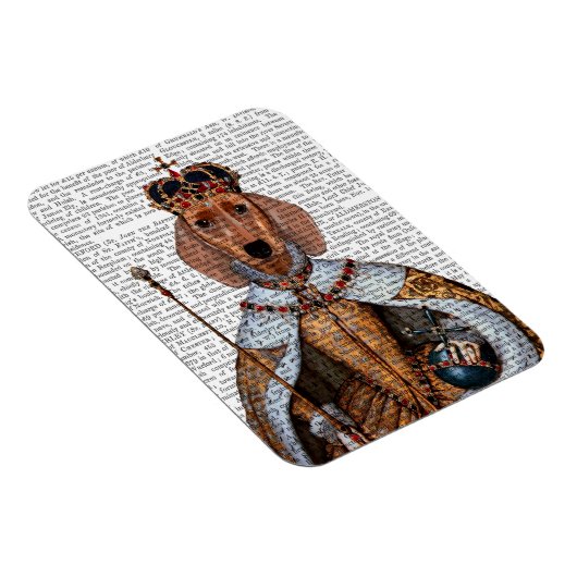 Dachshund Queen 2 Magneet (Rechterzijde)