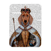 Dachshund Queen 2 Magneet (Verticaal)