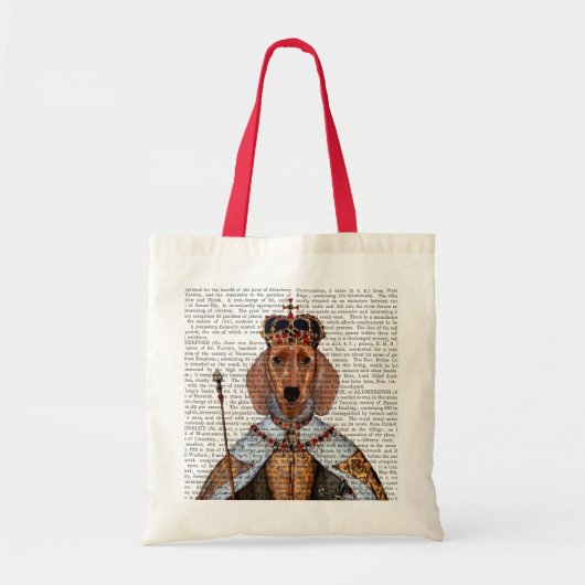 Dachshund Queen 2 Tote Bag (Voorkant)