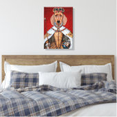 Dachshund Queen Canvas Afdruk (Insitu (Slaapkamer))