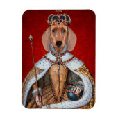 Dachshund Queen Magneet (Verticaal)