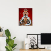 Dachshund Queen Poster (Thuiskantoor)