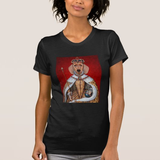 Dachshund Queen T-shirt (Voorkant)