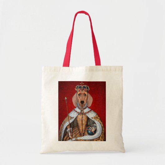 Dachshund Queen Tote Bag (Voorkant)
