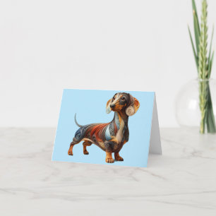 Dachshund Quilling ontwerp elke gelegenheid Kaart