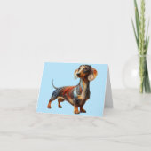Dachshund Quilling ontwerp elke gelegenheid Kaart (Voorkant)