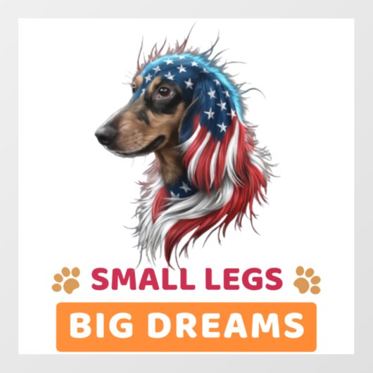 Dachshund Raamsticker (Vel)