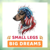 Dachshund Raamsticker (Vel 3)