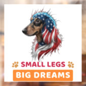 Dachshund Raamsticker (Vel 2)