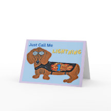 Dachshund Racehond NOEM ME MAAR BLIXEM!