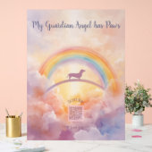 Dachshund Rainbow Bridge Acrylic Memorial Sign Acryl Bord (Huwelijk)