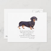 Dachshund Rainbow Bridge Briefkaart (Voorkant / Achterkant)