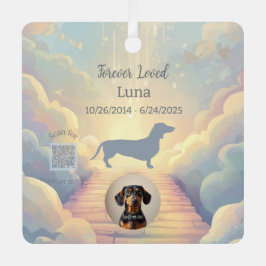 Dachshund Rainbow Bridge Memorial Ornament