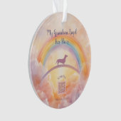 Dachshund Rainbow Bridge Ornament – Music (voorkant)