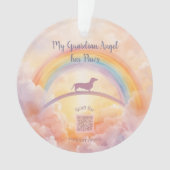 Dachshund Rainbow Bridge Ornament – Music (voorkant)